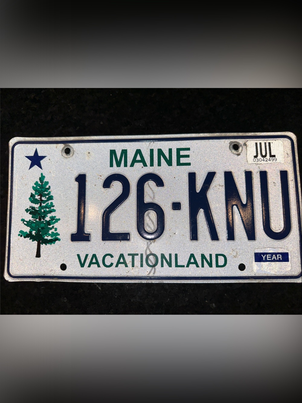 Maine- License Plate